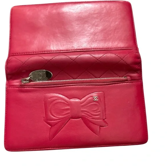 Chanel Pink Bow-Accent Long Wallet - Picture 9 of 17